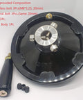 6 Inch Ultimate Handwheel For Any Machine Fits Three Quarter Inch Shaft Or Smaller Ideal For Table Saw Milling Machine Lathe Drill Press Tailstock And Liquid Filling Equipment Durable Phenolic Aluminum Core Made In Korea showing components