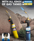 Propane Torch Head With Trigger Start High Intensity Pencil Flame For Soldering Welding Cooking DIY Friendly