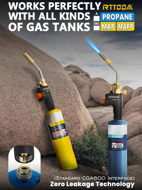 Propane Torch Head With Trigger Start High Intensity Pencil Flame For Soldering Welding Cooking DIY Friendly