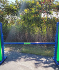Angled Wing Jump For Dog Agility, Heavy Duty PVC Obstacle For Indoor Or Outdoor Training, 48 Inch Bar in bright yellow