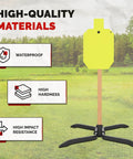 NP550 Steel Silhouette Target Twelve By Twenty Inches With Target Hanger And Two By Four Stand Base Without Post