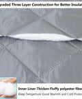 Magnetic Thermal Insulated Door Curtain With Thick Polyester Fiberfill And Durable Oxford Cloth Three Layer Draft Blocker