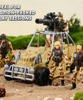 Ultimate Military Base Toys Set With Army Vehicles, action figures, and weapon gear featuring combat truck and soldiers.