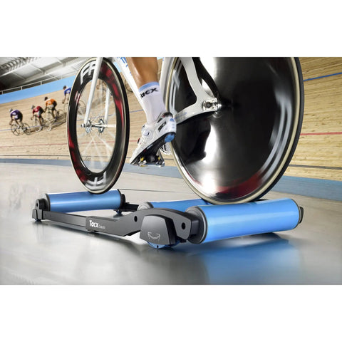 Indoor Bicycle Rollers With Foldable Retractable Design For At Home Gym Training, Conical Centering Rollers And Swing System