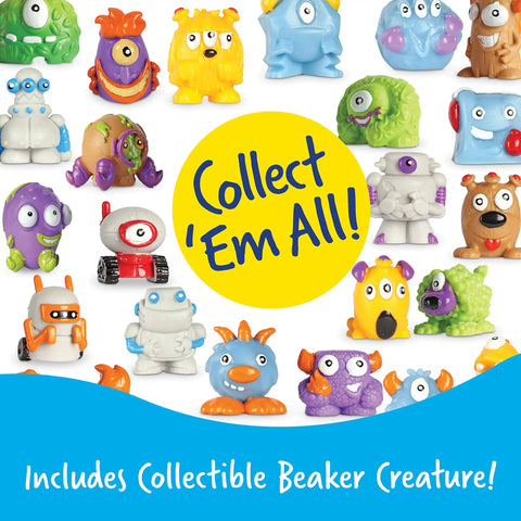 Colorful mystery creatures from Beaker Creatures Bubbling Volcano Reactor Science Kit For Kids Ages 5 And Up With Five Fizzing Experiments And A Mystery Creature Inside A Reactor Pod A Fun STEM Toy That Makes Science Feel Like Real Life Adventure.