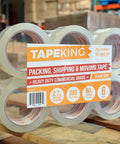 Clear Packing Tape 60 Yards Per Roll, Pack of 6 Rolls, 2.7 Mil Thick Heavy Duty Adhesive for Moving, Shipping, Office and Storage