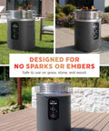 Propane Fire Pit And Outdoor Heater With Three Modes Flame And Heat For Patio Deck Or Camping Portable Smokeless Fire Pit