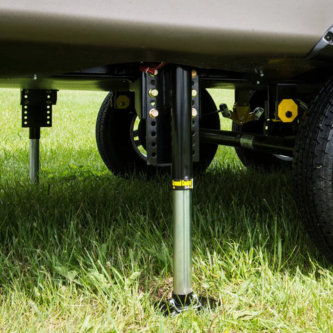 Installed Left Leg Replacement Hall Effect Rear Jack For Ground Control 3.0 5th Wheel RV Automatic Leveling System
