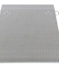 Heavy Duty Aluminum Dock Plate 36 By 60 Inches 3000 Lb Capacity Truck Loading Ramp top view with diamond pattern surface.