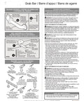 Installation guide for Shower Grab Bar 16 Inch Wall Mounted ADA Compliant Satin Nickel Safety Handle for Shower and Tub
