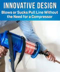Heavy Duty Pull Line Blower For 3/4 To 2 Inch Conduit used by hand to suck or blow wire with innovative design.