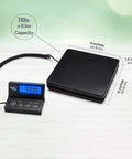 Digital Postal Shipping Scale That Crushes It 110 Lb 50 Kg To 0.1 Oz 2 G Precision With Hold Function Wall Mount Display AC Adapter