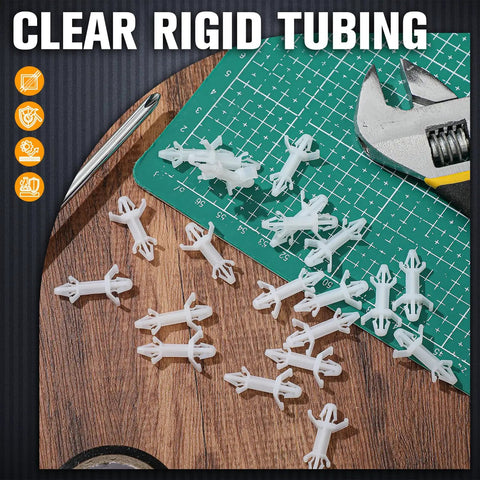 200 Piece Rock Solid Nylon Pcb Standoffs Featuring Double Head Push In Clips For Bulletproof Electronic Insulation And Dead Reliable Motherboard Mounting Brackets Slick Tech Setup Twelve Point Nine Mm on a worktable with tools.