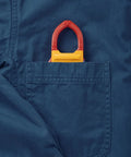 600 Amp AC DC Clamp Meter With Slim 10 mm Jaw For Tight Space Work stored in blue pocket, CAT III 300V Safety