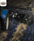 Tow Behind Sleeve Hitch Disc Harrow Garden Cultivator For Tractor With 39 Inch Working Width And 11 Inch Discs Black Steel
