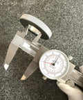 Six Inch Dial Caliper with Dual Metric and SAE Readout, Pro Grade Precision 0.001 Inch Resolution, 150 Mm Scale, Easy Read Dial