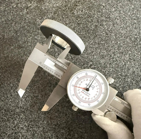 Six Inch Dial Caliper with Dual Metric and SAE Readout, Pro Grade Precision 0.001 Inch Resolution, 150 Mm Scale, Easy Read Dial
