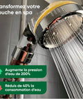 Vitamin C Shower Head With Filters And Replacement Cartridges For Chlorine, Fluoride And Hard Water in use showing water spray