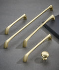Brushed Gold Cabinet Knobs 10 Pack Modern Drawer Pulls For Kitchen Cabinets Bathroom Drawers Dressers Furniture Handles Zinc Alloy Durable Hardware 100 Days Guarantee