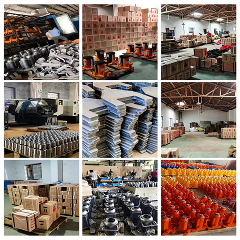 No Sweat Heavy Lifting Made Simple With These 24 Ton Industrial Machine Skates Featuring 360 Swivel Casters and Comfort Handle in a busy warehouse setting.
