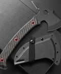 Beast Of A Camping Axe For Bushcraft And Survival With DC53 Steel Blade And Micarta Handle Full Tang Hatchet Great For Hiking Hunting Wood Splitting Chopping And Outdoor Prep With Durable Kydex Sheath.