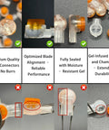 50 Pack UY2 K2 Gel Filled Waterproof IDC Wire Splice Connectors For Telephone, Network And Low Voltage Cables in close-up view