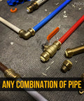 10 Pack Push-To-Connect 3/4 Inch Brass 90 Degree Elbow Plumbing Fitting For Copper PEX CPVC PE-RT Pipes Quick Install