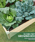 Wood Raised Garden Bed 8x4 Ft With 15 Inch Depth Planter Box For Veggies, Herbs, And Blooms, Open Base Construction, Durable