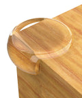 Clear PVC Table Corner Guards For Baby Safety, 24 Count, Easy Install Furniture Edge Bumpers on wooden table corner