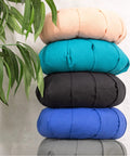 Zafu Yoga Meditation Cushion With Washable Cover And Buckwheat Filling Soft Round Cotton Floor Pillow For Meditation Pranayama And Stress Relief Turquoise Color Cozy Ergonomic Vibe For Home Studio Or Yoga Room, stacked cushions