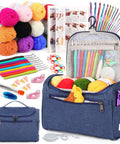 Beginner Crochet Kit For Adults And Teens With 23 Crochet Tools And 655 Yards Of Yarn Includes Ergonomic Hooks Aluminum Needles