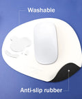 Non Slip Washable Waterproof Mouse Pad For Desk Setup Vanilla Cream Grippy Backing For Zero Slip Easy Clean Surface