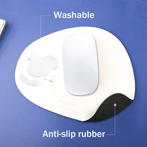 Non Slip Washable Waterproof Mouse Pad For Desk Setup Vanilla Cream Grippy Backing For Zero Slip Easy Clean Surface