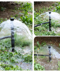 10 Pack Adjustable Sprinkler Bubbler Heads For 1/2 Inch Male Thread With Mushroom Design And 360 Degree Flow Control installed
