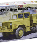Box of 1 72 Scale US M35 2.5 Ton Cargo Truck Model Kit With Decals And Clear Instructions, Glue And Paints Not Included
