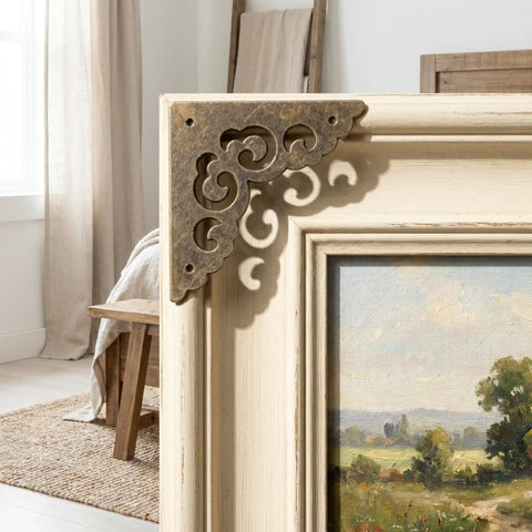 Metal Corner Protectors Set 12 Ornate Edge Guards Made Of Zinc Alloy Old School Vintage Look For Frames And Wooden Tables