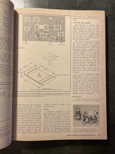 Illustration of amplifier schematic from 'Solid State Design For The Radio Amateur A Practical Ham Radio Handbook With Real World Schematics Pro Tips And Hands On Projects For Everyday Operators'
