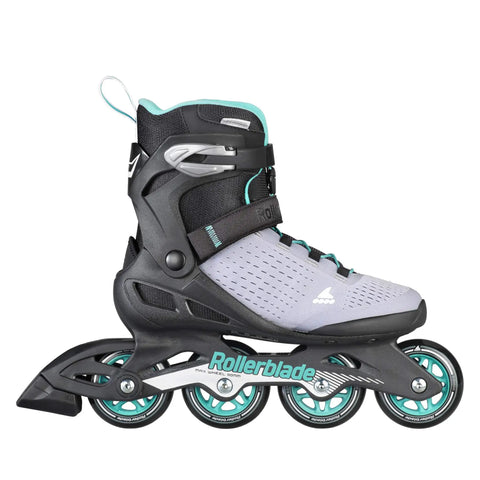 Zetrablade Elite Women's Fitness Inline Skates For Everyday Cruising, Comfort Fit Boot With Buckle Cuff, 80mm Wheels, Side View