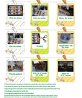 Instruction guide for using White Inkjet Waterslide Decal Paper A4 Sheets 20 Count DIY Printable Water Slide Transfers.