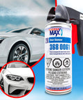 Spray Max 2K clear coat aerosol can with bundled Moshify trigger for automotive paint jobs.