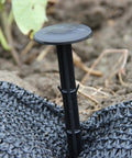 Installed 30 Pack 4.3 Inch Plastic Stakes Anchors Beefy Rustproof Thick Resin For Holding Down Landscape Fabric Lawn Edging