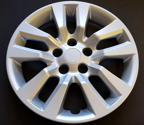 Nissan Altima 16 Inch Wheel Covers Hubcaps Replacement Kit Fits 2013 To 2018 10 Spoke Silver Plastic Direct Fit Set Of 4