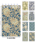 Mini Pocket Spiral Notebooks Bundle - 24 Count, 2.36 x 3.94 Inches, 8 Vintage William Morris Floral Covers, assorted designs