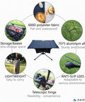 Infographic of Ultralight Backpacking Table Collapsible With Easy Setup For Hiking Camping And Mountaineering Storage Mesh