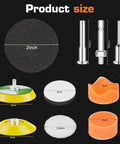 Components of 189pcs 2 Inch Sanding Discs Kit for Drill Polishing with Hook and Loop Discs Wet and Dry Sandpaper Range 60 to 7000 Grits