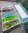 Mimic Minnow Swimbait Lure Kit With Jig Head Design Assorted Sizes And Colors For Walleye Bass Pike Realistic Minnow Baits
