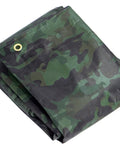 Folded Rugged Camo Tarp 20ft By 30ft Heavy Duty Outdoor Shelter with brass grommet and camouflage pattern