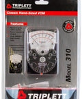Compact Handheld Analog Multimeter For AC And DC Voltage Up To 1200V, DC Current Up To 0.6A, And Resistance Up To 20 Megohms in package