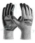 ANSI A4 Cut Resistant Safety Work Gloves With PU Grip Breathable Lightweight Coated Protective Gloves For Wood Carving Glass Handling And Mechanical Work Gray Large