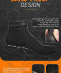 2Mm Neoprene Sand Socks for Men and Women, black sand-proof design, side view showing smooth skin material